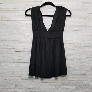 Wet Seal Black Cinched Waist Top